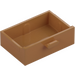 LEGO Beige Moyennement Foncé Drawer avec renforts (78124)