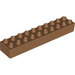 LEGO Medium Dark Flesh Duplo Brick 2 x 10 (2291)