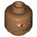 LEGO Medium Dark Flesh Eeth Koth Head (Safety Stud) (3626 / 96875)