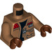 LEGO Medium donker vleeskleurig Finn Minifiguur Torso met Medium Dark Vleeskleur Armen en Reddish Bruin Handen (973 / 76382)