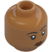 LEGO Mittleres dunkles Fleisch Kopf