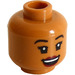 LEGO Medium Dark Flesh Kelly Kapoor Minifigure Head (Recessed Solid Stud) (3626 / 100214)