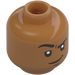 LEGO Medium Dark Flesh Kingo Minifigure Head (Recessed Solid Stud) (3626 / 74992)