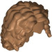 LEGO Mittleres dunkles Fleisch Lange Tousled Minifig Haar mit Mittelscheitel (20595 / 37998)