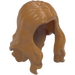 LEGO Medium Dark Flesh Long Wavy Hair with Parting (33461 / 95225)