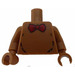 LEGO Medium Dark Flesh Minifig Torso with Red Bow Tie (973)