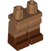 LEGO Medium Donker Vleeskleurig Minifigure Heupen en benen met Reddish Brown Boots (21019 / 77601)