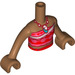 LEGO Medium Dark Flesh Moana Friends Torso (73141 / 92456)