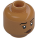 LEGO Medium Dark Flesh Moana Minifigure Head (Recessed Solid Stud) (3626 / 102142)