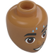 LEGO Medium Dark Flesh Nabil Minidoll Head (92198 / 106013)