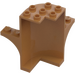 LEGO Carne medio scuro Pannello 3 x 3 x 5 Albero Trunk (60373)