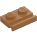 LEGO Mittleres dunkles Fleisch Platte 1 x 2 mit Tür Schiene (32028)