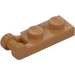 LEGO Mittleres dunkles Fleisch Platte 1 x 2 mit Ende Stange Griff (60478)