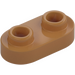 LEGO Medium Dark Flesh Plate 1 x 2 with Rounded Ends (35480)