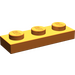 LEGO Mittleres dunkles Fleisch Platte 1 x 3 (3623)