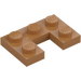 LEGO Medium Dark Flesh Plate 2 x 3 with Cut Out (73831)