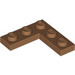 LEGO Mittleres dunkles Fleisch Platte 3 x 3 Ecke (77844)