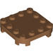 LEGO Chair moyenne foncée assiette 4 x 4 x 0.7 avec Coins arrondis et Empty Middle (66792)