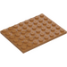 LEGO Medium Dark Flesh Plate 6 x 8 (3036)