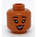 LEGO Medium Dark Flesh Pocahontas Head (Recessed Solid Stud) (3626 / 101980)