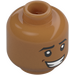 LEGO Medium Dark Flesh Prince Naveen Minifigure Head (Recessed Solid Stud) (3274 / 104027)