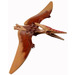 LEGO Medium mørkt kød Pteranodon Dinosaur with Brown Back