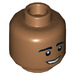 LEGO Medium Dark Flesh Raj Koothrappali Minifigure Head (Recessed Solid Stud) (3626 / 23987)