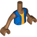 LEGO Medium Dark Flesh Robert with Sand Blue Shorts and Hoodie Friends Torso (Boy) (11408 / 92456)