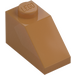 LEGO Carne medio scuro Pendenza 1 x 2 (45°) (3040 / 6270)