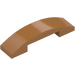 LEGO Medium Dark Flesh Slope 1 x 4 Curved Double (93273)