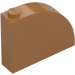 LEGO Medium Dark Flesh Slope 1 x 4 x 3 Curved (65734)