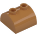 LEGO Medium Dark Flesh Slope 2 x 2 Curved with 2 Studs on Top (30165)