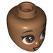 LEGO Medium Dark Flesh Tiana Micro Doll Minidoll Head (79611 / 92198)