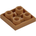 LEGO Medium Dark Flesh Tile 2 x 2 Inverted (11203)