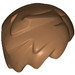 LEGO Mittleres dunkles Fleisch Tousled Minifig Haar mit Seitenscheitel (20597)