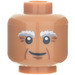 LEGO Medium Dark Flesh Vitruvius Head with Bushy Eyebrows (Recessed Solid Stud) (3626)