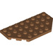 LEGO Mittleres dunkles Fleisch Keil Platte 4 x 8 mit Ecken (68297)