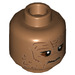 LEGO Medium Dark Flesh Weequay Guard Minifigure Head (Recessed Solid Stud) (1527 / 3626)