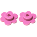 LEGO Rosa scuro medio 4 Fiore Heads su Sprue (3742 / 56750)