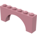 LEGO Medium Dark Pink Arch 1 x 6 x 2 Thick Top and Reinforced Underside (3307)