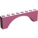LEGO Mittleres dunkles Rosa Bogen 1 x 8 x 2 Dickes Oberteil und verstärkte Unterseite (3308)