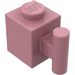 LEGO Mittleres dunkles Rosa Backstein 1 x 1 mit Griff (2921 / 28917)