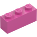 LEGO Středně tmavá růžová Kostka 1 x 3 (3622 / 45505)