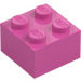 LEGO Medium Dark Pink Brick 2 x 2 (3003)