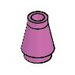 LEGO Medium Dark Pink Cone 1 x 1 without Top Groove (4589)