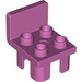 LEGO Medium Dark Pink Duplo Chair 2 x 2 x 2 with Studs (6478 / 34277)
