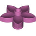 LEGO Medium Dark Pink Duplo Flower with 5 Angular Petals (6510 / 52639)