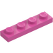 LEGO Medium Dark Pink Plate 1 x 4 (3710)