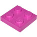 LEGO Medium Dark Pink Plate 2 x 2 (3022)