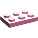 LEGO Medium Donkerroze Plaat 2 x 3 (3021)